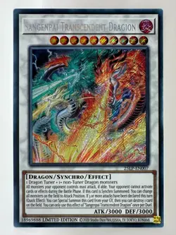Yugioh Sangenpai Transcendent Dragion 25LP-EN007 Secret Rare Limited Edition - Image 2