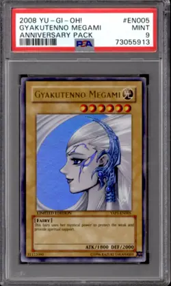 Yu-Gi-Oh Anniversary Pack Gyakutenno Megami YAP1-EN005 PSA 9 - Image 1