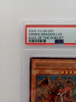 Pop. 6! 2004 YugiOh PSA 9 Armed Dragon LV5 SOD-EN014 - Image 4