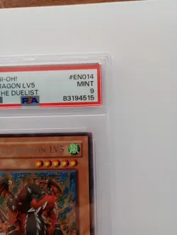 Pop. 6! 2004 YugiOh PSA 9 Armed Dragon LV5 SOD-EN014 - Image 5
