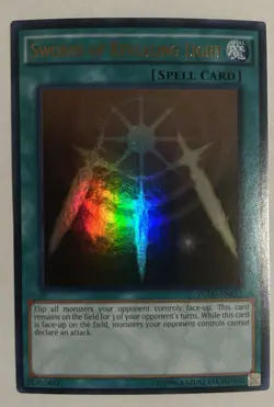 Swords of Revealing Light ultra rare YGLD-ENB17 Yugioh - Image 1