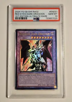 YU-GI-OH! RARITY COLLECTION II Red Eyes Dark Dragoon RA02-EN021 ULTIMATE PSA 10 - Image 1