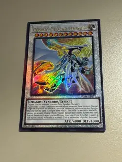 Yugioh Asian English DUNE-AE037 Cosmic Quasar Dragon Ultimate Rare NM - Image 2