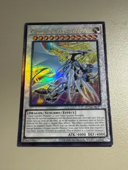 Yugioh Asian English DUNE-AE037 Cosmic Quasar Dragon Ultimate Rare NM - Image 5