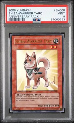 Yugioh Shiba-Warrior Taro Anniversary Pack YAP1-EN008 Ultra Rare PSA 9 - Image 1