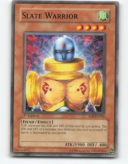 Slate Warrior #SD8-EN005 1st Edition Yugioh Card - Image 1