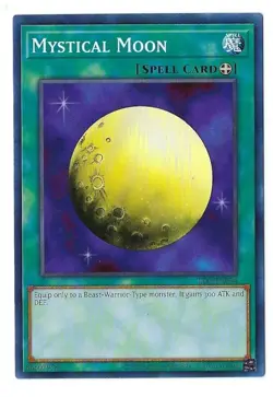 Yu-Gi-Oh! Mystical Moon LOB-EN094 -Leg. of Bl. Ey.-25th -Unl. Ed -NM/M - Image 1