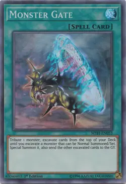Monster Gate - MYFI-EN053 - Super Rare - 1st Edition Near Mint Yugioh Card - Image 1