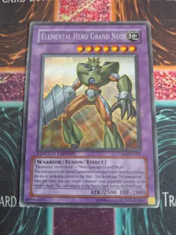 Yu-Gi-Oh! TCG Elemental Hero Grand Neos CT04-EN001 Secret Rare Limited HP/DMG - Image 1