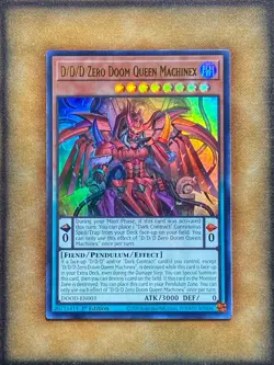 Yugioh D/D/D Zero Doom Queen Machinex DOOD-EN003 Ultra Rare 1st Ed NM - Image 1