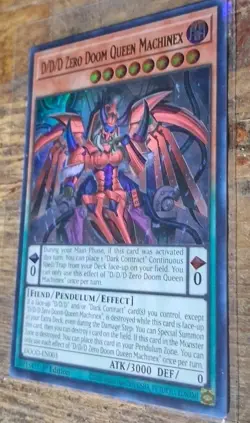 Yugioh! D/D/D Zero Doom Queen Machinex DOOD-EN003 Ultra Rare 1st Edition - Image 1