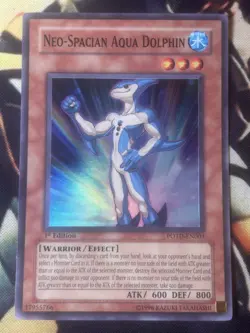 Yugioh: Neo-Spacian Aqua Dolphin - POTD-EN003 - Super Rare - 1st Edition - NM - Image 1