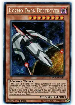 Yugioh! LP Kozmo Dark Destroyer - DOCS-EN085 - Secret Rare - 1st Edition Lightly - Image 1
