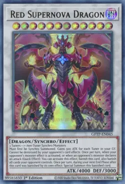 Yugioh! Red Supernova Dragon - GFTP-EN045 - Ultra Rare - 1st Edition Near Mint, - Image 1