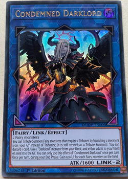 Condemned Darklord DUOV-EN006 Ultra Rare 1st Edition YuGiOh TCG Card - Image 1