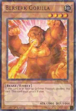 Berserk Gorilla - BP03-EN008 - Shatterfoil - 1st Edition x1 Lightly Played - Image 1