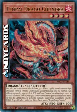 TENPAI DRAGO CHUNDRA (Tenpai Dragon Chundra) Ultra R • MP25 IT184 • 1Ed • Yugioh - Image 1
