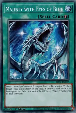LDS2-EN027 MAJESTY WITH EYES OF BLUE COMMON 1ST EDITION YuGiOh CARD - Image 1