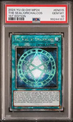 The Seal Of Orichalcos PSA 10 - MP24-EN015 - Quarter Century Rare - Yugioh - Image 1