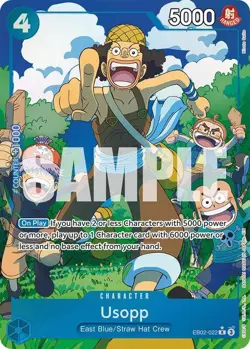 USOPP EB02-022 EXTRA BOOSTER:ANIME 25TH COLLECTION ONE PIECE (ALT ART RARE, NM) - Image 1
