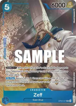 ZEFF OP03-047 PILLARS OF THE STRENGTH ONE PIECE (ALTERNATE ART RARE, NM) - Image 1