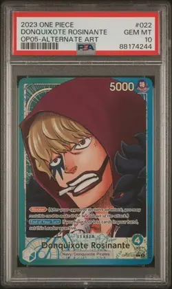 One Piece Awakening Of The New Era Donquixote Rosinante OP05-022 Alt Art PSA 10 - Image 1