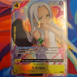 S-Snake Alt Art (Alternate Art) OP13-114 One Piece TCG Carrying On His Will Foil - Image 1