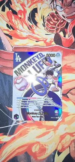 PROXY LA Dodgers X One Piece Monkey D Luffy EB02 Special Promo Leader - Image 2