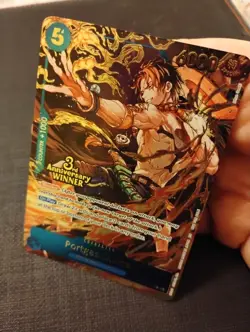 OP07-053 Winner 3rd Anniversary Portgas.D.Ace Promo One Piece Card English - Image 2