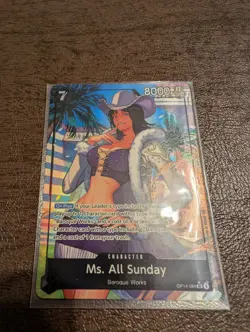 Ms. All Sunday (Alternate Art) OP14-084 The Azure Sea's Seven Foil - Image 1