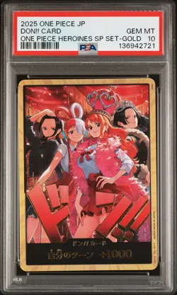 2025 ONE PIECE JPN ONE PIECE HEROINES SPECIAL SET GOLD DON!! CARD PSA 10 - Image 1
