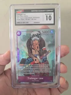 Trafalgar Law ST10-010 Treasure Rare TR Alternate Art One Piece CGC GEM MINT 10 - Image 1