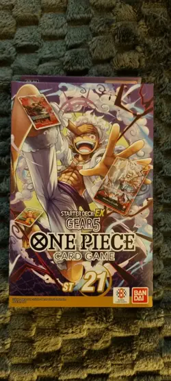 One Piece Card Game: Starter Deck ST-21 Ultra Deck EX Gear 5 ,Sealed English - Image 1
