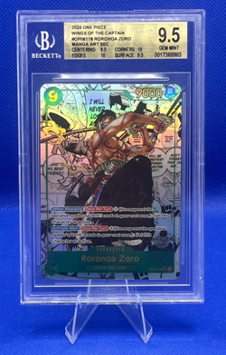 One Piece CCG Roronoa Zoro MANGA OP06-118 Beckett BGS 9.5 Gem Mint 💎 - Image 1