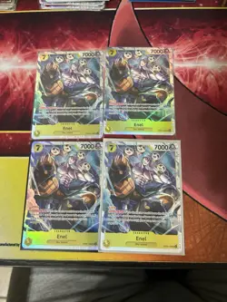One Piece Enel OP05-100 SR Playset x4 awakening of the new era NM - Image 1