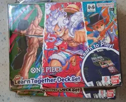 One Piece TCG Learn Together Luffy Zoro & Nami Starter Deck Set LT-01- SEALED - Image 1