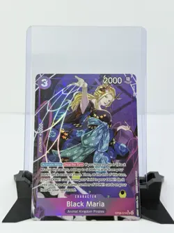 One Piece Black Maria OP08-074 SR Super Rare Parallel English Near Mint - Image 1