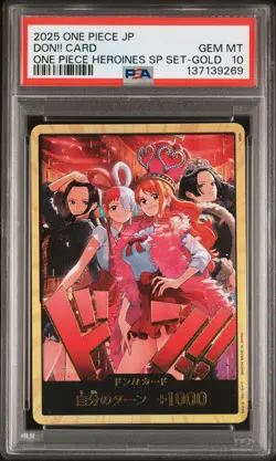 2025 ONE PIECE JPN ONE PIECE HEROINES SPECIAL SET GOLD DON!! CARD PSA 10 - Image 1