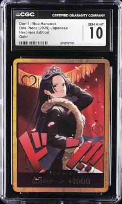 2025 ONE PIECE JPN HEROINES ED GOLD DON!! - BOA HANCOCK CGC 10 GEM MINT - Image 1