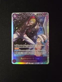 One Piece The Azure Sea’s Seven OP14-EB04 Rosinante & Law EB04-038 SR English - Image 1