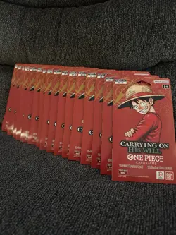 One Piece TCG: Carrying On His Will Sleeved Booster OP-13 English LOT OF 16 - Image 1