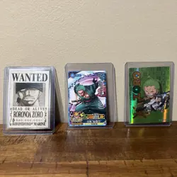 S0820 Roronoa Zoro Holo Japanese One Piece Berry Match IC Carddass - Image 1