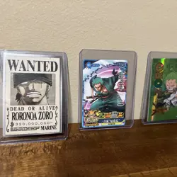 S0820 Roronoa Zoro Holo Japanese One Piece Berry Match IC Carddass - Image 2