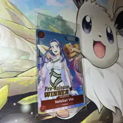 One Piece Card Game SEALED Nefeltari Vivi Winner Pre-Release ST01-009 English - Image 5