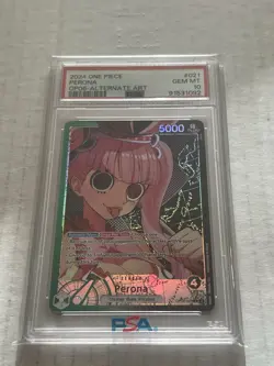 One Piece Wings Of The Captain Perona OP06-021 Leader Alt Art PSA 10 English - Image 1