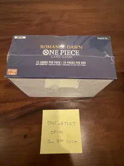 One Piece TCG Romance Dawn OP-01 Booster Box New Sealed ENGLISH (WHITE BOTTOM) - Image 3