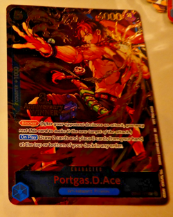 One Piece Card Game Carte 3rd Anniversary Holo Portgas.D. Ace OP07-053 English - Image 1