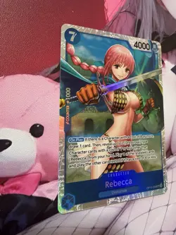 Authentic Bandai Rebecca OP10-058 Spicy Waifu Foil Card One Piece TCG - Image 2