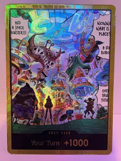 Egghead OP14 Gold Don!! Manga Azure Sea's Seven One Piece Card English - Image 1