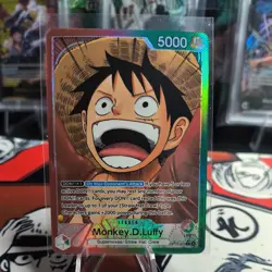 One Piece OP13 Monkey.D.Luffy OP13-001 Carrying On His Will Foil Leader Foil - Image 1